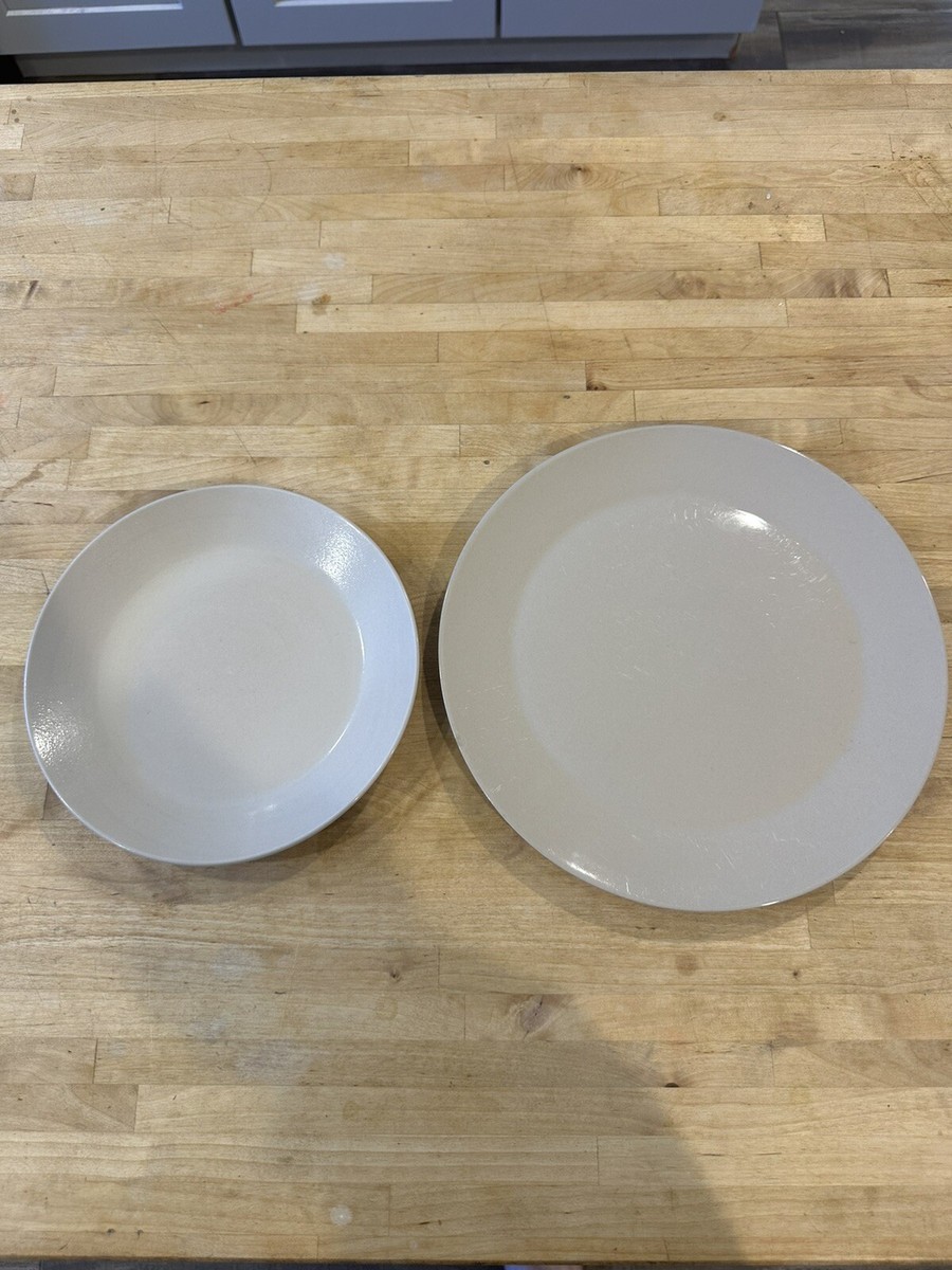 IKEA of Sweden Dinera Beige Dinner Plate Salad Plate Stoneware