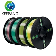 Kingroon 3D Printer PLA Silk Rainbow 1KG 1.75mm Filament Printing FDM Multicolor