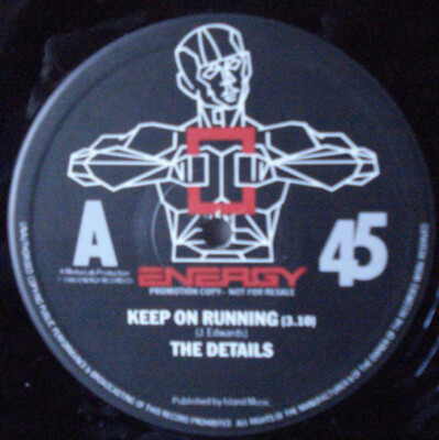 The Details  - Keep On Running (12'', Promo)
