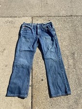 Ariat M4 Low Rise Boot Jeans Size 38 Blue Dark Wash