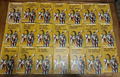 Good 47 The Hardy Boys Library Ed. Hardcover Book Set 60's and 70's Brown - Picture 2 of 10