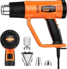 SEEKONE Heat Gun 1800W Heavy Duty Hot Air Gun Kit Variable Temperature Contro