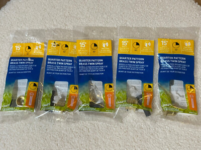 #ad #ad Orbit 15 ft Brass Quarter Pattern Twin Spray Nozzle PN53217 15rD Log Of 15 $29.00