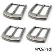 4pcs 40mm Zinc Alloy Metal Pin Single Belt Buckle Men Leather Belt Buckle
