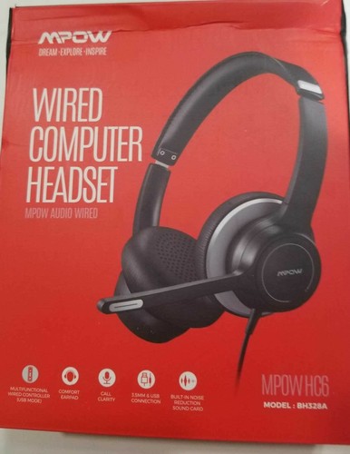 MPOW Wired Computer Headset | eBay