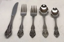 Oneida Flatware Renoir Pembrooke Stainless 5 Pc Place Setting Forks Knife Spoons
