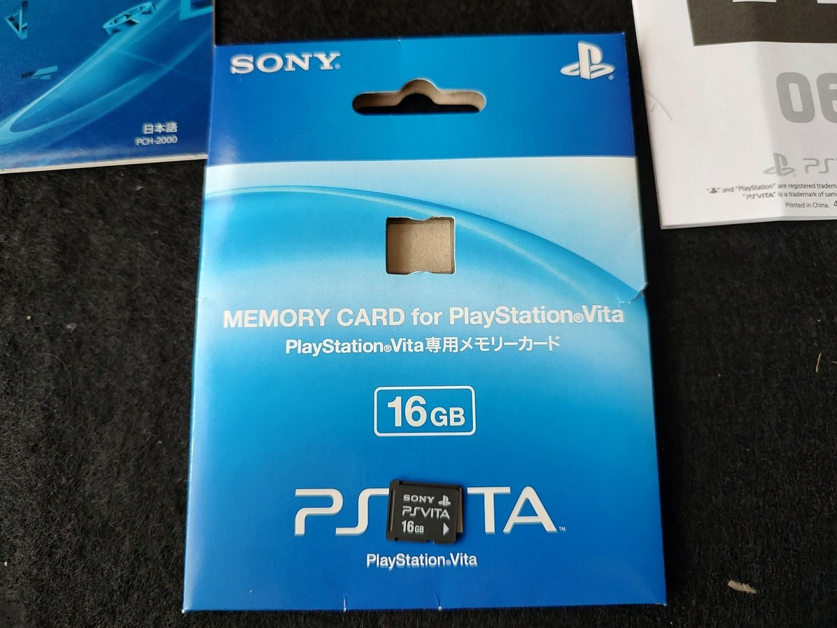 SONY PS Vita PCH-2000 Hhaki Black Console 1GB, w/Manual Box set