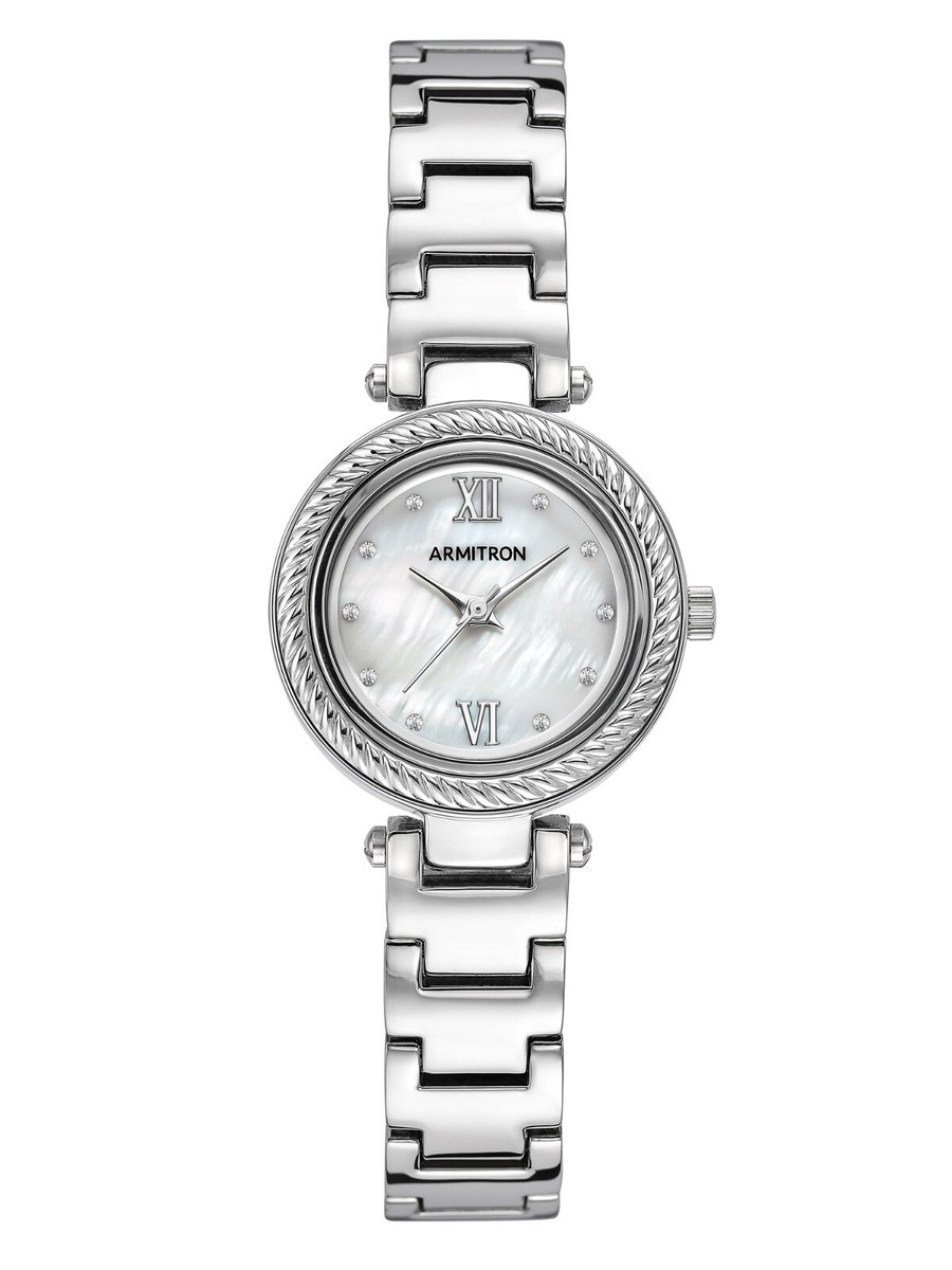 Armitron Women's Crystal Accented Mother of Pearl Watch 75