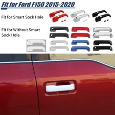✅ Exterior Outler Door Handle Decor Cover Trim Overlay Set For Ford F150 2015-20