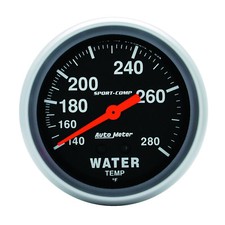 Autometer 3431 Sport-comp Water Temp Gauge 2-58 In. Mechanical Autometer 3431 Sport-comp Water Temp Gauge 2-58 In. Mechanical