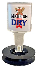 Acrylic Bar Tap  1990s Michelob Dry Beer 6½ inch Handle Tavern Trove Vtg