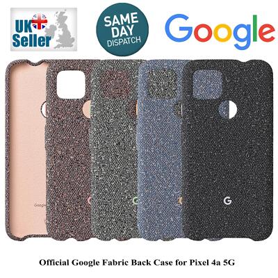 Offizielle Google Fabric Backcover Hülle für Pixel 4a 5G - Neu