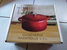 Bräter Kasserolle emailliert  5,3 Liter  27cm  Brattopf  Gusseisen Topf  NEU!!