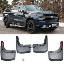 4 Pcs Fr Oe Fitment Splash Mud Guards Flaps For 19-up Chevrolet Silverado 1500