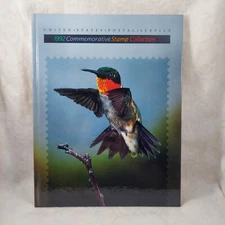 1992 Commemorative Stamp Collection Book with 58 Stamps 