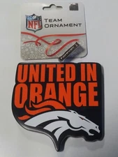 Denver Broncos Christmas Tree Ornament UNITED IN ORANGE - New - EXCLUSIVE