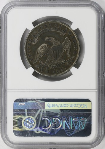 1836 Lettered Edge 50c Capped Bust Half Dollar NGC VF35 - Bild 2 von 4
