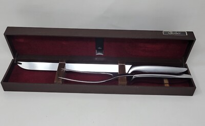 Mid Century Modern Gerber Legendary Blades Carving Set Fork Knife Set