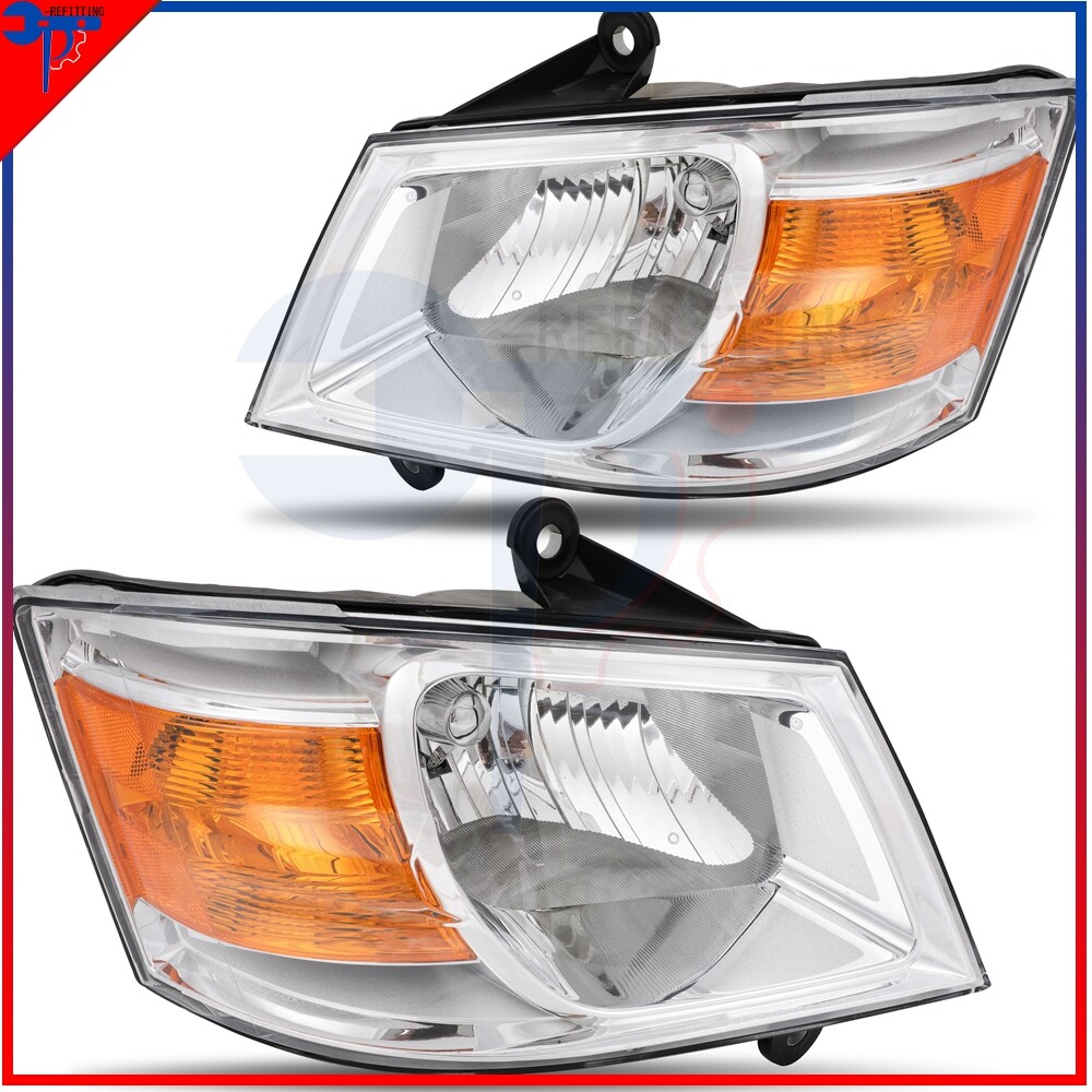 2008-2010 Dodge Grand Caravan Headlight Assembly Pair – Driver & Passenger Side  