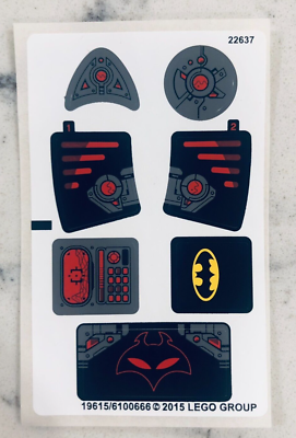LEGO STICKER SHEET for 76027 Black Manta Deep Sea Strike, New