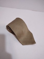 Graham Lockwood England Silk USA Made Gold Tie Classic Diamond Pattern