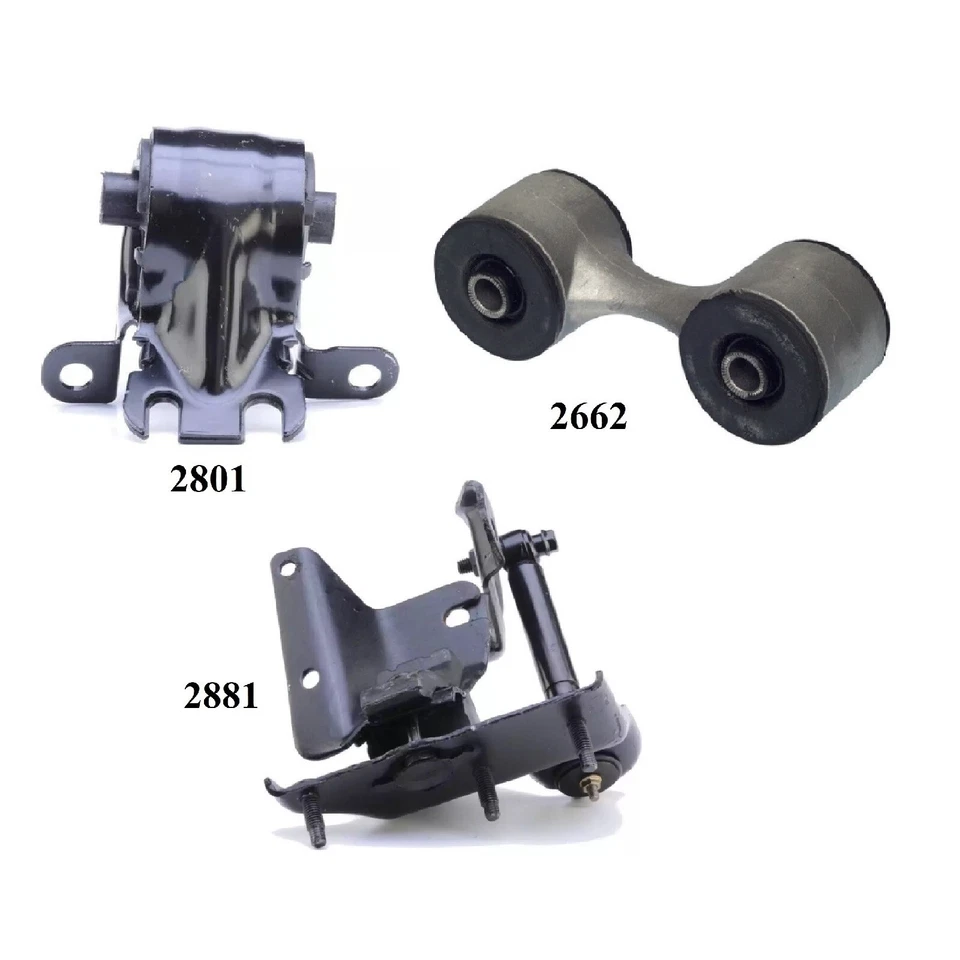 3 piezas montaje de motor y transmisión para Oldsmobile 88 1994-1999, Pontiac Bonneville 3,8 L Foto 2 de 4