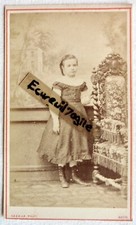CDV H. CAZAUX à AUCH petite fille robe et bottines  H89