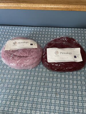 Woolmark Plötulopi Lopi Wool 328 yds 3.5oz Icelandic Sheep Yarn Pink Maroon