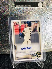 2021 Bowman Gabe Holt 1st Paper Prospect Auto Autograph #PAPR-GH Brewers