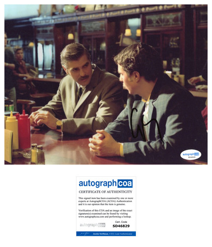 GEORGE CLOONEY SIGNED 8X10 PHOTO W/PROOF ACOA AUTHENTICATED