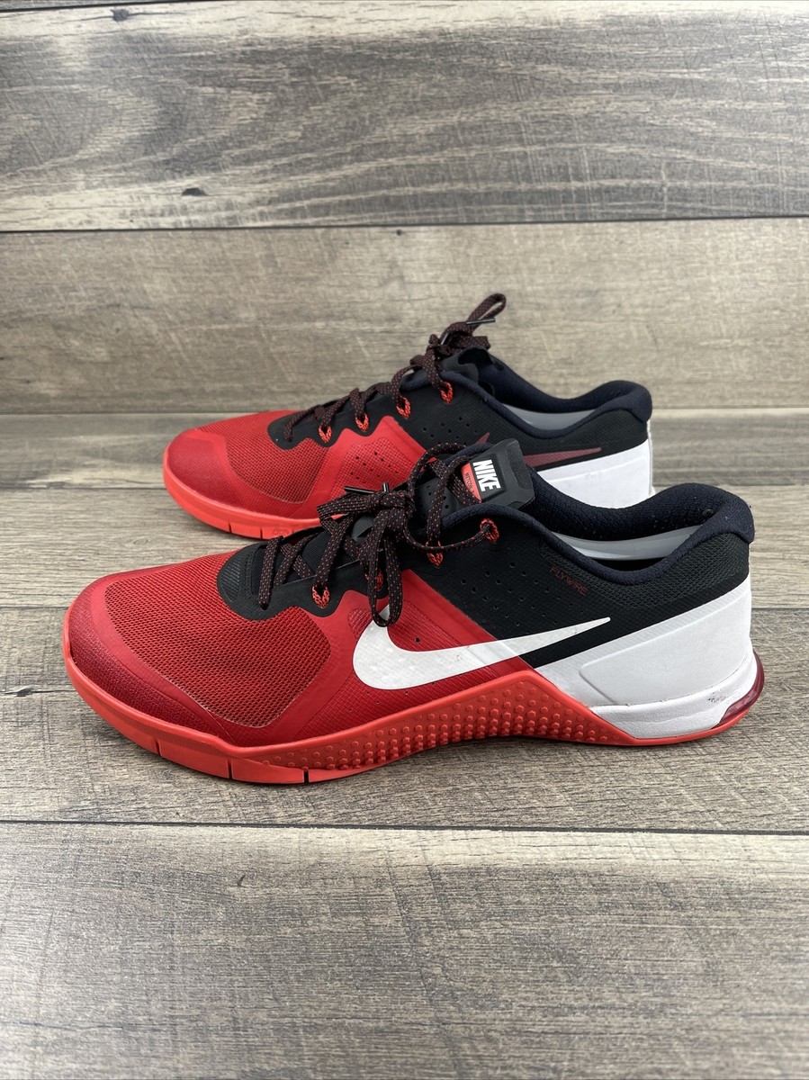 Nike Metcon 2 Mens Size 13 Red Athletic CrossFit Training Shoes