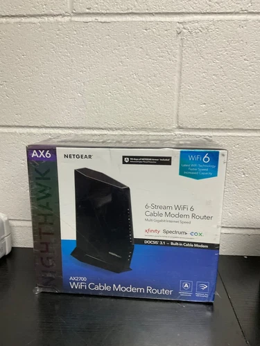 NETGEAR CAX30 Nighthawk DOCSIS 3.1 WiFi 6 Modem Router AX2700 – NEW Sealed