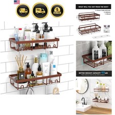 Shower Caddy Organizer Rack Wall Mount Bathroom Storage Basket Shelves