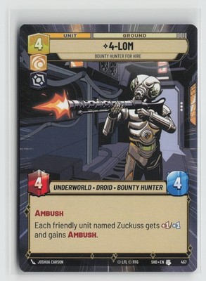 4-LOM 457 Hyperspace Shadows of the Galaxy SHD Star Wars SWU
