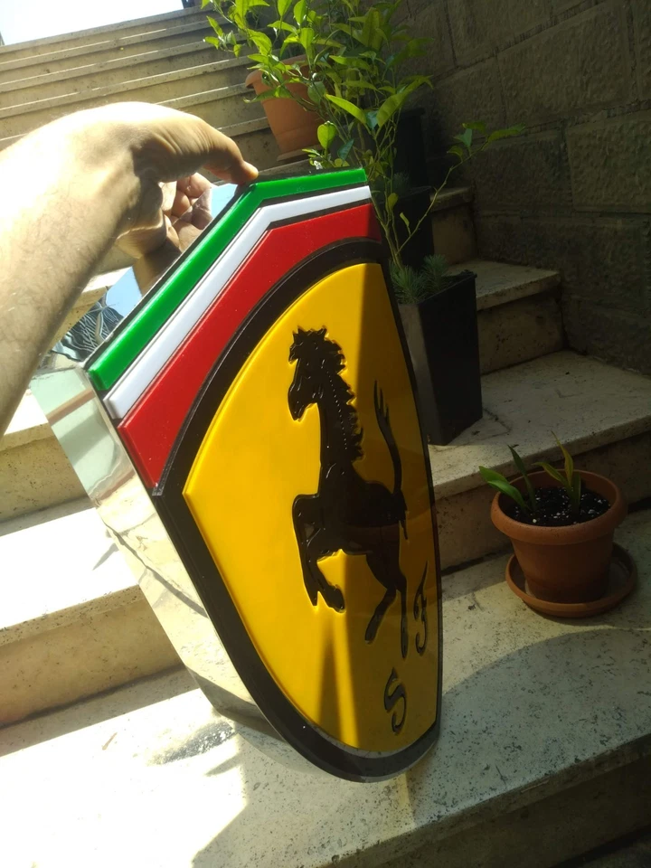 Ferrari duvar tabelası, Ferrari металлический dekoru, Ferrari garaj tabelası 27,5 дюйма - Изображение 2 из 4