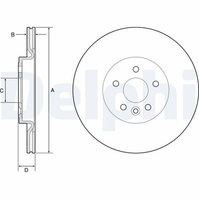 2x Bremsscheibe DELPHI BG4786C für PACE JAGUAR RANGE VELAR ROVER SPORT DISCOVERY