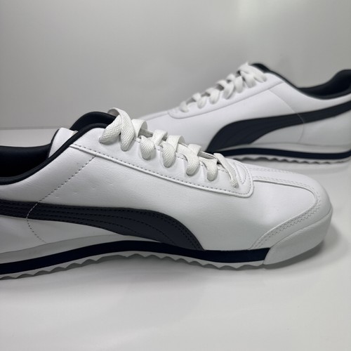 Puma Roma Basic Turnschuhe weiß Synthetik Lifestyle Schuhe Herren Größe 11 - Bild 3 von 7