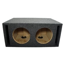 Car Audio Dual 8" SPL Bass Subwoofer Labyrinth Vent Sub Box Stereo Enclosure