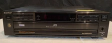 SONY CDP-215 HD Linear Hybrid Pulse D/A Converter 5 Disc CD Player – Tested