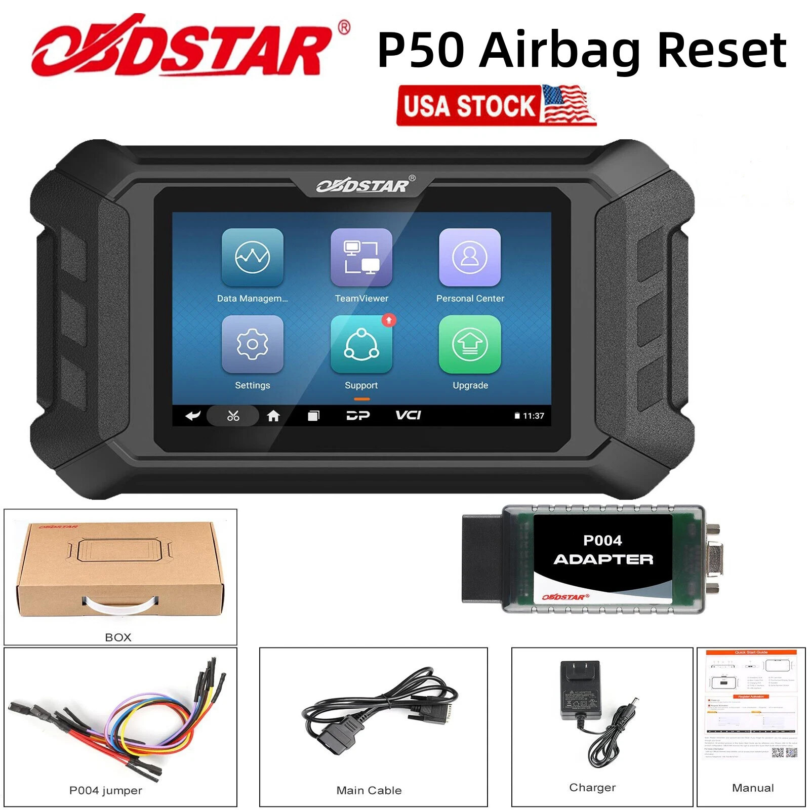 OBDSTAR P50 Reset Over 13700 E/CU Part No. and Covers 93 Brands