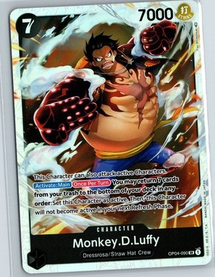Monkey.D.Luffy (090) Foil SR Kingdoms of Intrigue OP04-090 NM