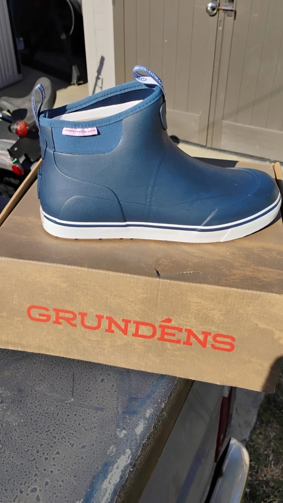 Grundens Men's Deck-Boss Ankle Boot - Size 11 - Color Navy - New