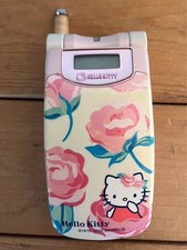 Au A3014S Hello Kitty Collaborazione Modello Flip-Phone Heisei Retrò Rarissimo JP