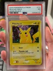 Holo Bleed Swirl! 🌀 2009 Platinum Pikachu Holo - Rising Rivals PSA 7