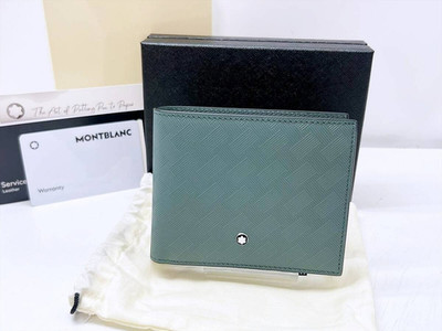 Montblanc Extreme 3.0 Wallet 6CC British Green Leather Full Box New Authentic