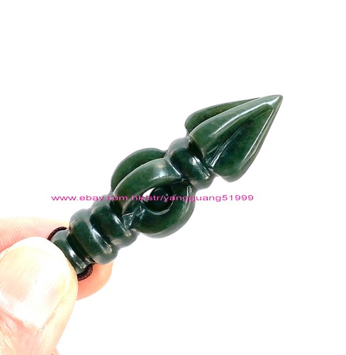 Unisex Hotan Jade Vajra Colgante Natural Hotan Jade Vajra Collar Colgante Y071 - Imagen 69 de 97