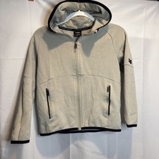 Athletic Works Kids Large 10-12 Gray Zip Up Hooded Jacket