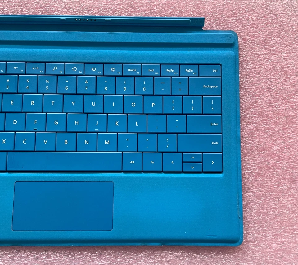 Genuine Microsoft Surface Pro 3 4 5 6 TypeCover Keyboard (1644) Cyan*Read*#05 - Image 3 of 4