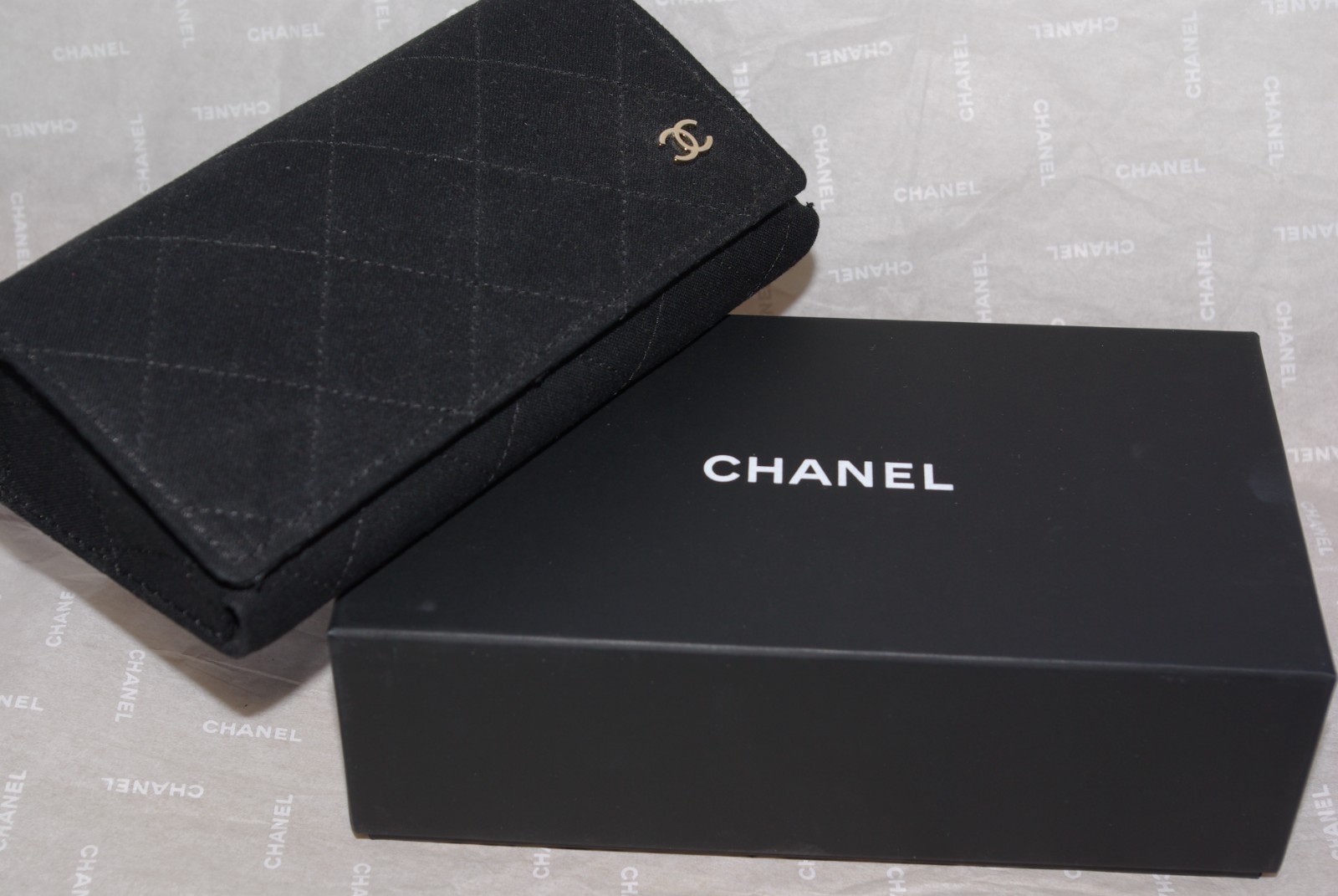 CHANEL STUNNING SUNGLASSES RECTANGULAR BLACK LEAT… - image 3