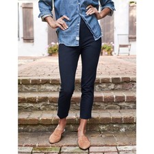 Frank  Eileen Women's Murphy Billion Dollar Pant Pull-On Navy Size Large NWOT